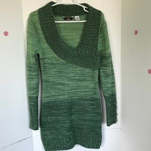 1955 Vintage hunter green sweater Sz L (M-87)